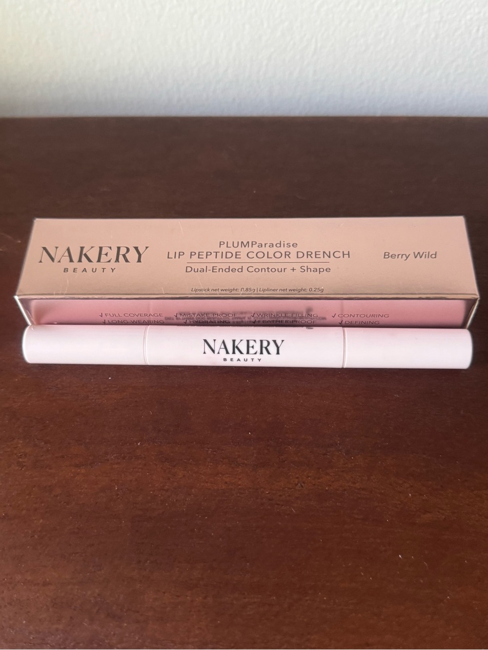 NAKERY PLUMParadise dual end Lip Peptide Color Drench - Berry Wild